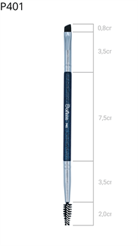 Pincel duplo escova e chanfrado P401 Dolfinha