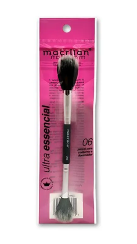 Pincel U06 Profissional Duplo para Contorno Macrilan – Ultra Essencial