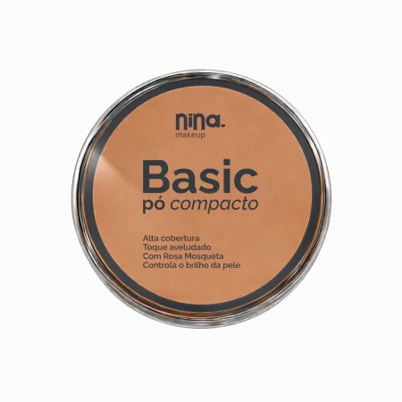 Pó Compacto Basic Cor 6 - Nina Makeup 9g