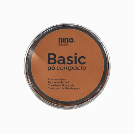 Pó Compacto Basic Cor 7 - Nina Makeup 9g