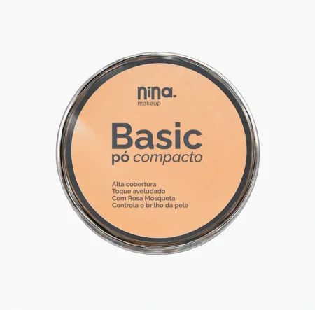 Pó Compacto Basic Cor 2 - Nina MakeUp 9g