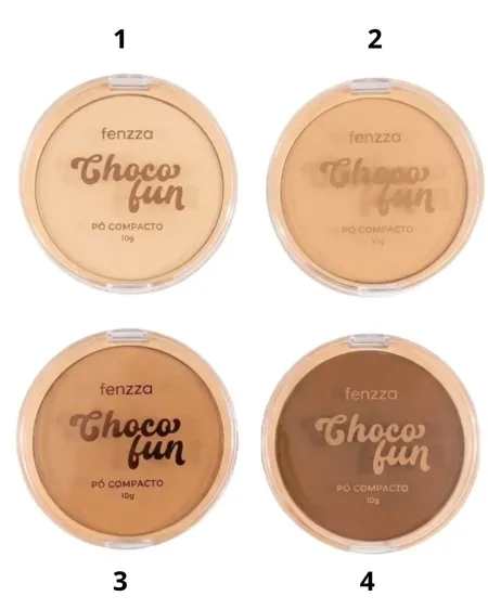 Pó Compacto Choco Fun- Fenzza 10g