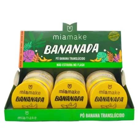 Pó Facial Bananada Não estoura no Flash Box C/12Unid - Mia Make - 15g