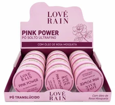 Pó Solto Com Oléo De Rosa Mosqueta Box C/12Unid - Lové Rain