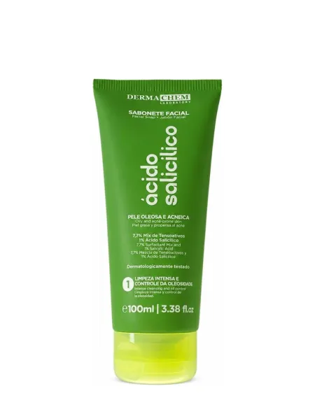 Sabonete Ácido Salicílico Pele Oleosa e Acneica- Dermachem Laboratory 100ml