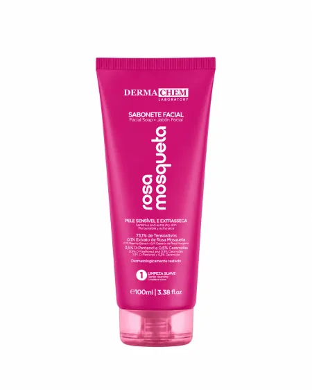 Sabonete Facial Rosa Mosqueta- Dermachem Laboratory 100ml