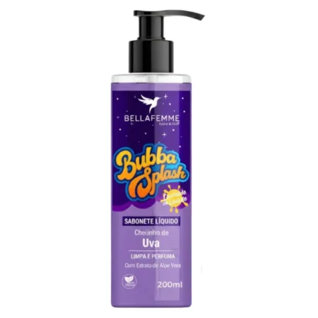 Sabonete Líquido Bubba Splash Uva Bella Femme 200ml