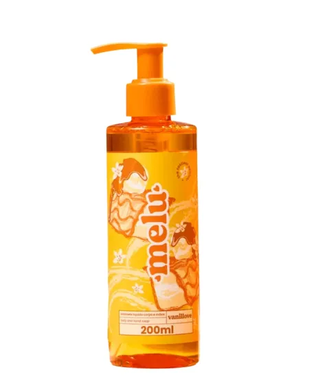 Sabonete Líquido Corpo E Mãos Vanillove - Melu 200ml