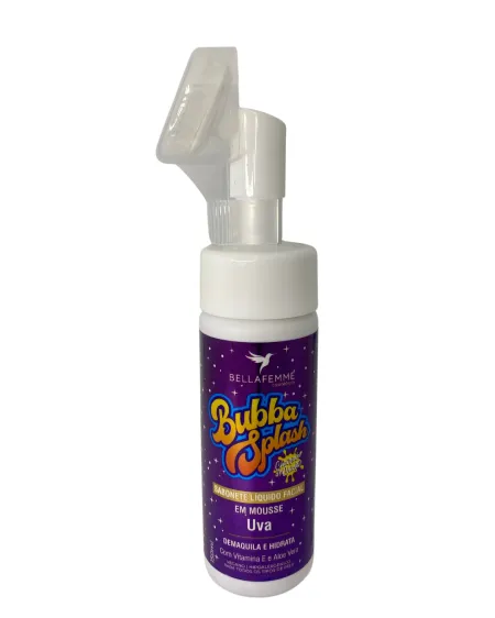 Sabonete Líquido Facial em Mousse Bubba Splash Uva- Bella Femme Cosméticos 150ml