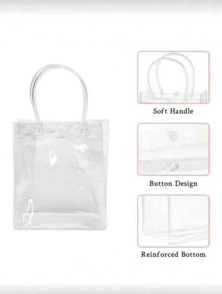 Sacos De Presente Plástico 20*20*8 Pvc Sacola Pvc Transparente Sacolas Plasticas