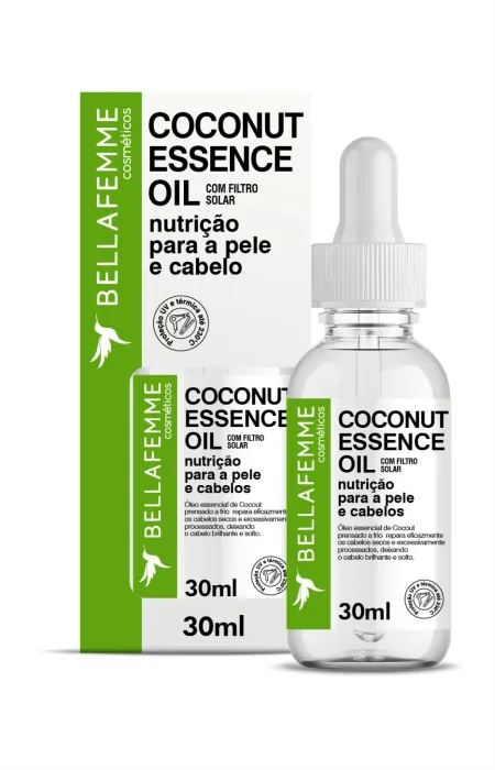 Sérum Facial e Capilar Coconut Essence Oil Bella Femme
