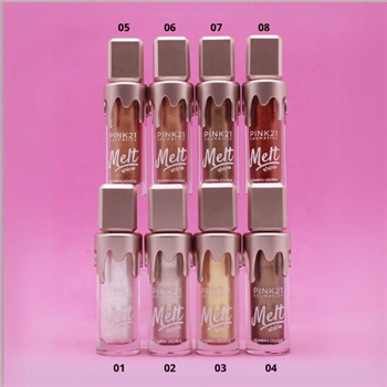 Sombra Líquida Melt Shine Pink 21 Cosmetics 6ml