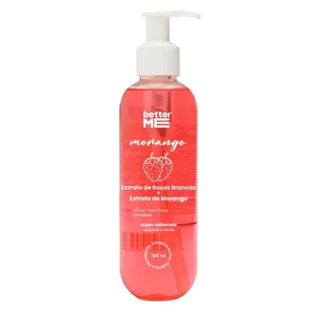 Super Sabonete Corporal e Facial Morango - Better Me 200ml