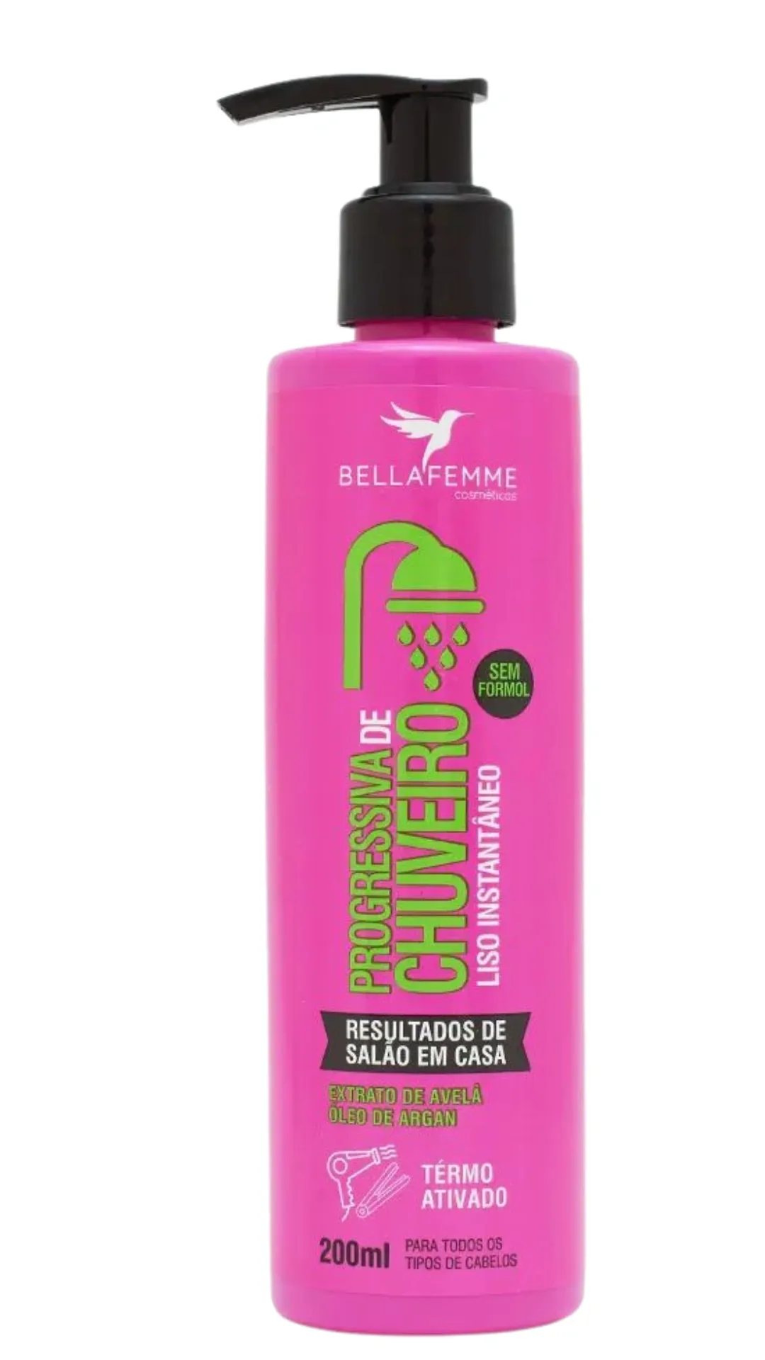Progressiva de Chuveiro Liso Instantâneo Bella Femme - 200ml