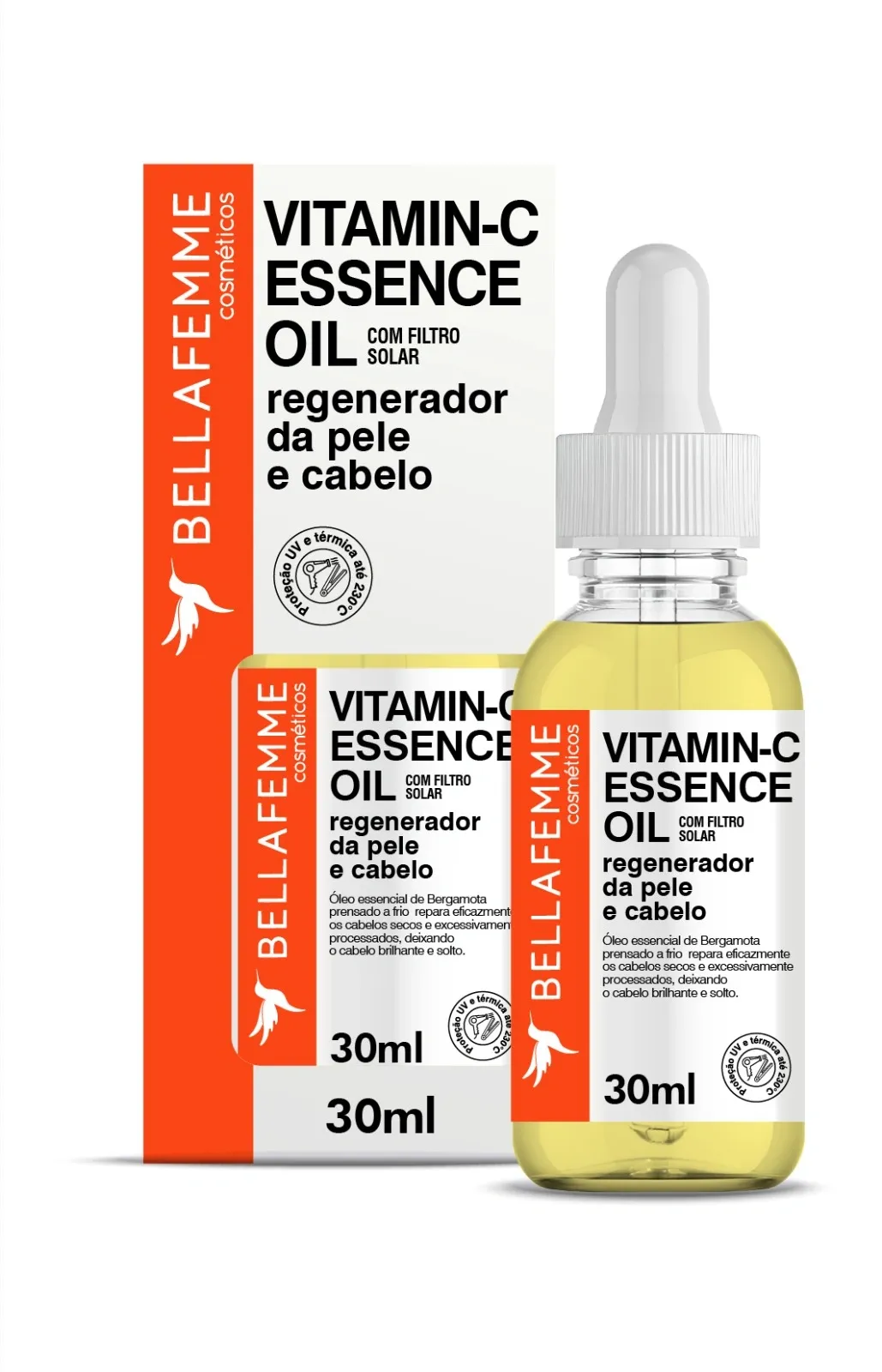 Sérum Facial e Capilar Vitamin-C Essence Oil : CABELO - Sérum