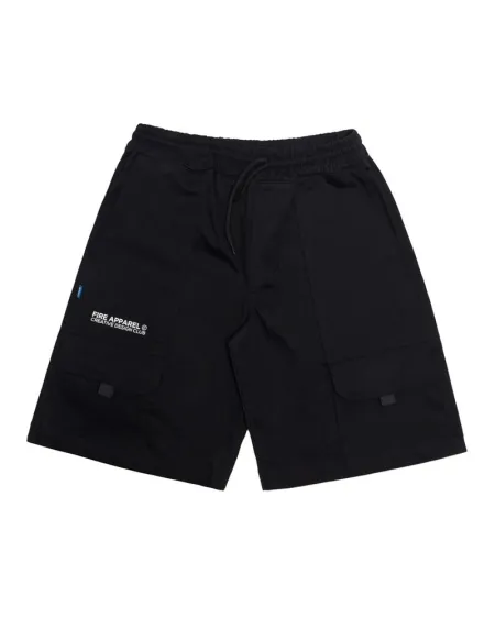 Bermuda Fire Cargo Sarja Bolso Front Premium Design Elastano (Preta)