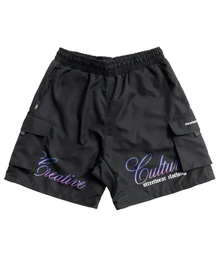 Bermuda Fire  Rip Stop Forrada Creative Culture Colors (Preto)