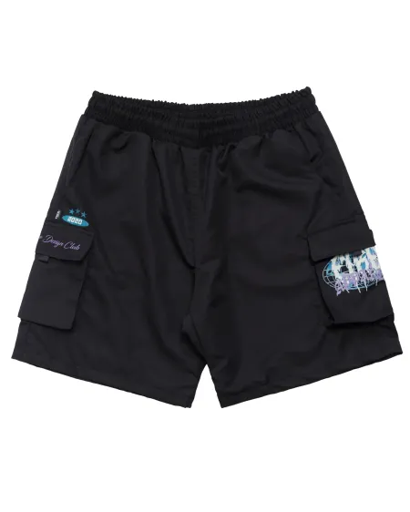 Bermuda Fire  Rip Stop Forrada Globe Design Club (Preto)