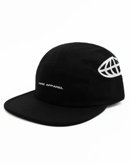 Boné FIRE Five Penal Globe Design (Preto)
