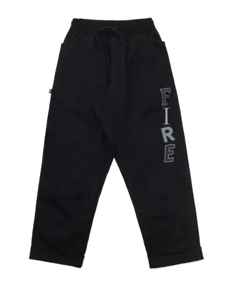 Calça Baggy Sarja Fire Random Letters  (Preta)