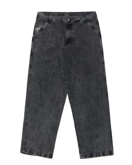 Calça Big Jeans Fire Reta Premium Cyber Essence (Estonada)