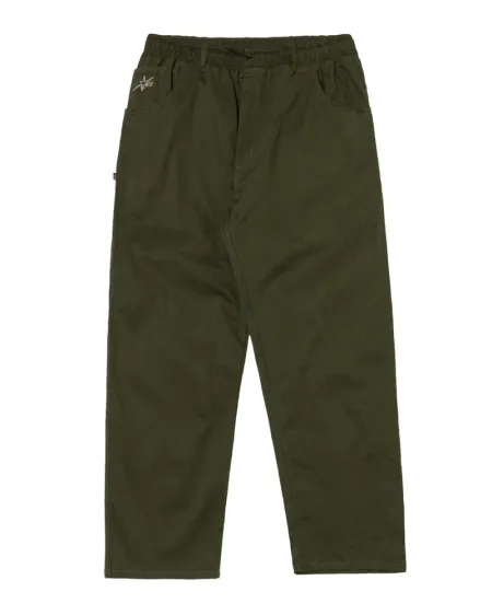Calça Big Throw Sarja Cyber Essence   (Verde Musgo)