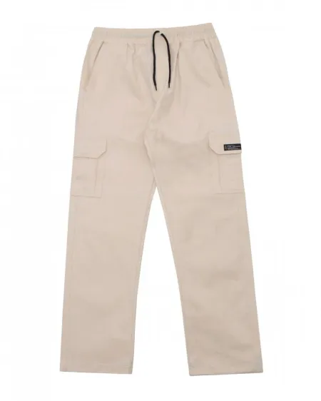 Calça Cargo Sarja Fire Reta (Bege)