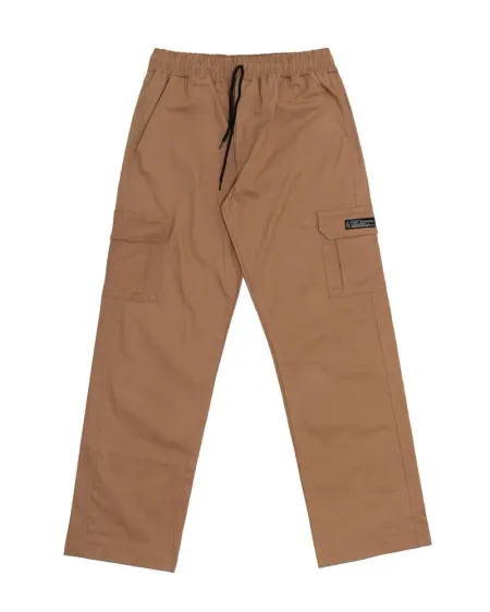 Calça Cargo Sarja Fire Reta  (Caramelo)