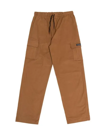 Calça Cargo Sarja Fire Reta (Marrom Claro)