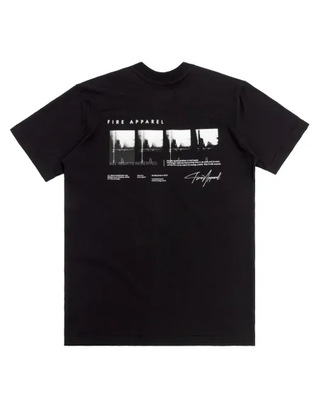 Camiseta Básica Fire City Life Sparks (Preto)
