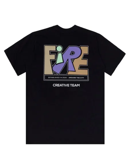 Camiseta Básica Fire Creative Team Colour (Preto)