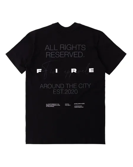Camiseta Básica Fire Essential Design (Preto)