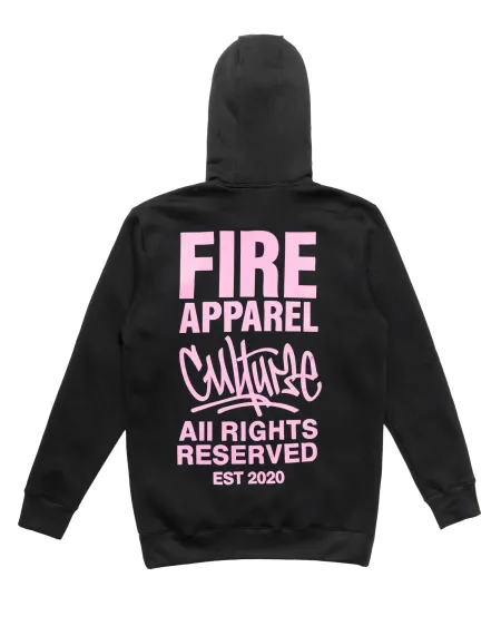 Moletom FIRE Culture Pink (Preto)
