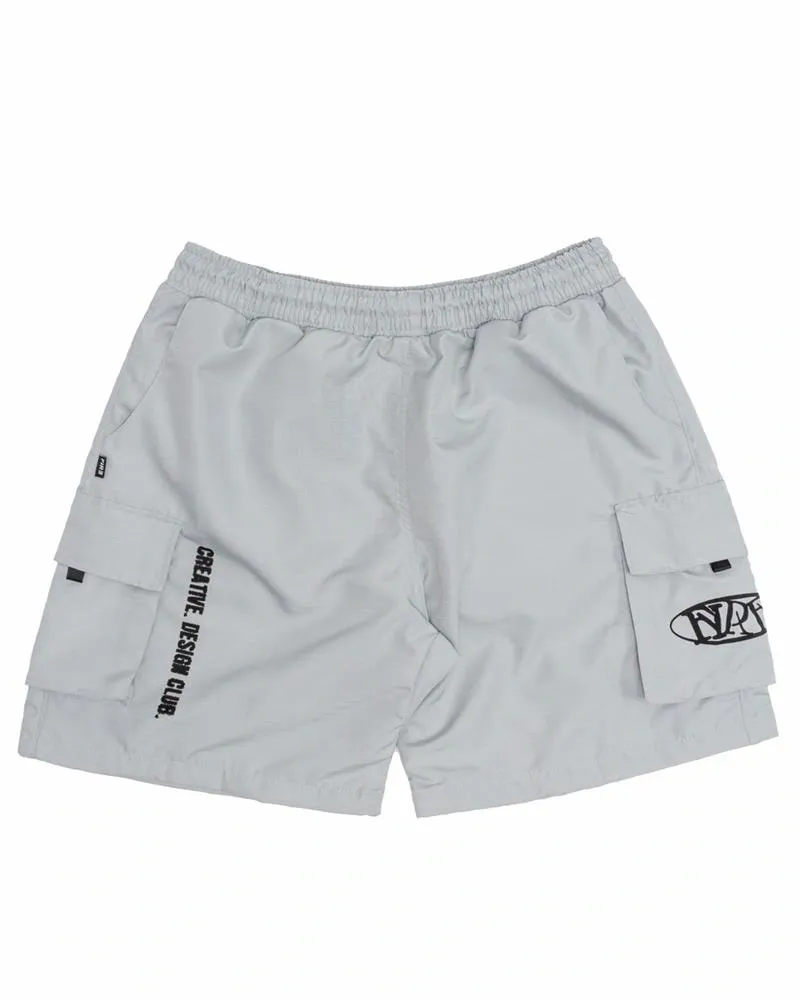 Bermuda Fire  Rip Stop Forrada Styling Lettering (Prata)