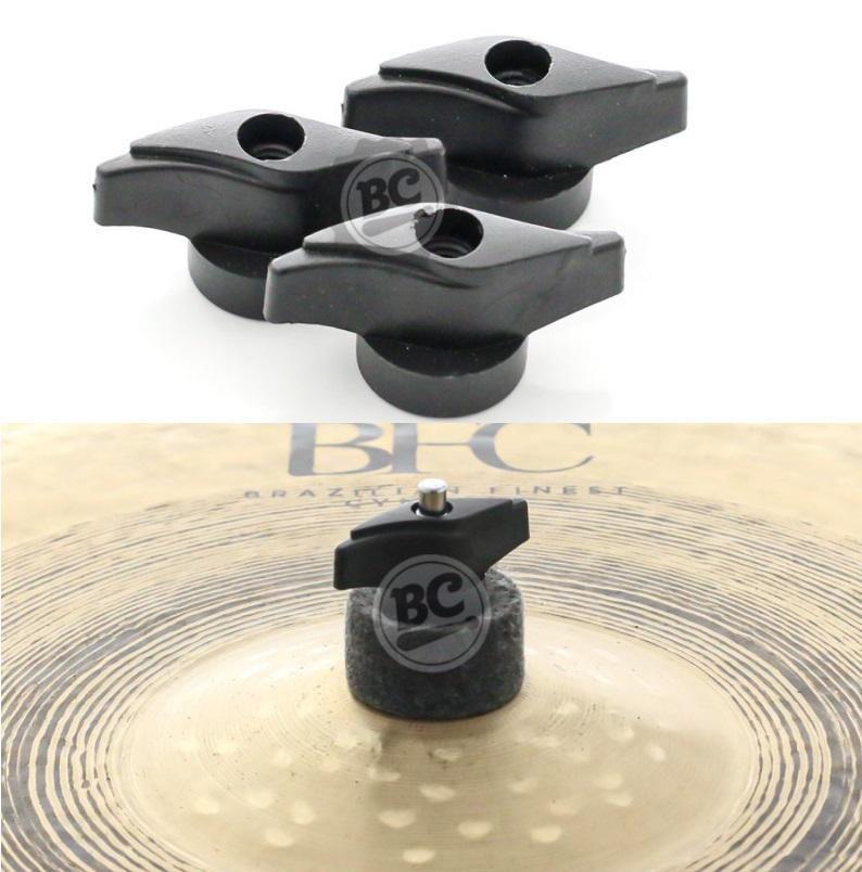 Borboleta Liverpool Fêmea com Rosca 8mm em ABS Preta Kit com 3 unidades para estantes de prato (5595) BLACK FRIDAY