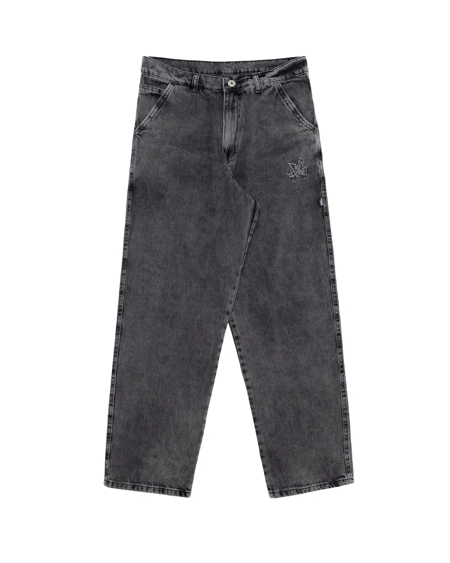 Calça Big Jeans Fire Reta Premium In Flames (Estonada)