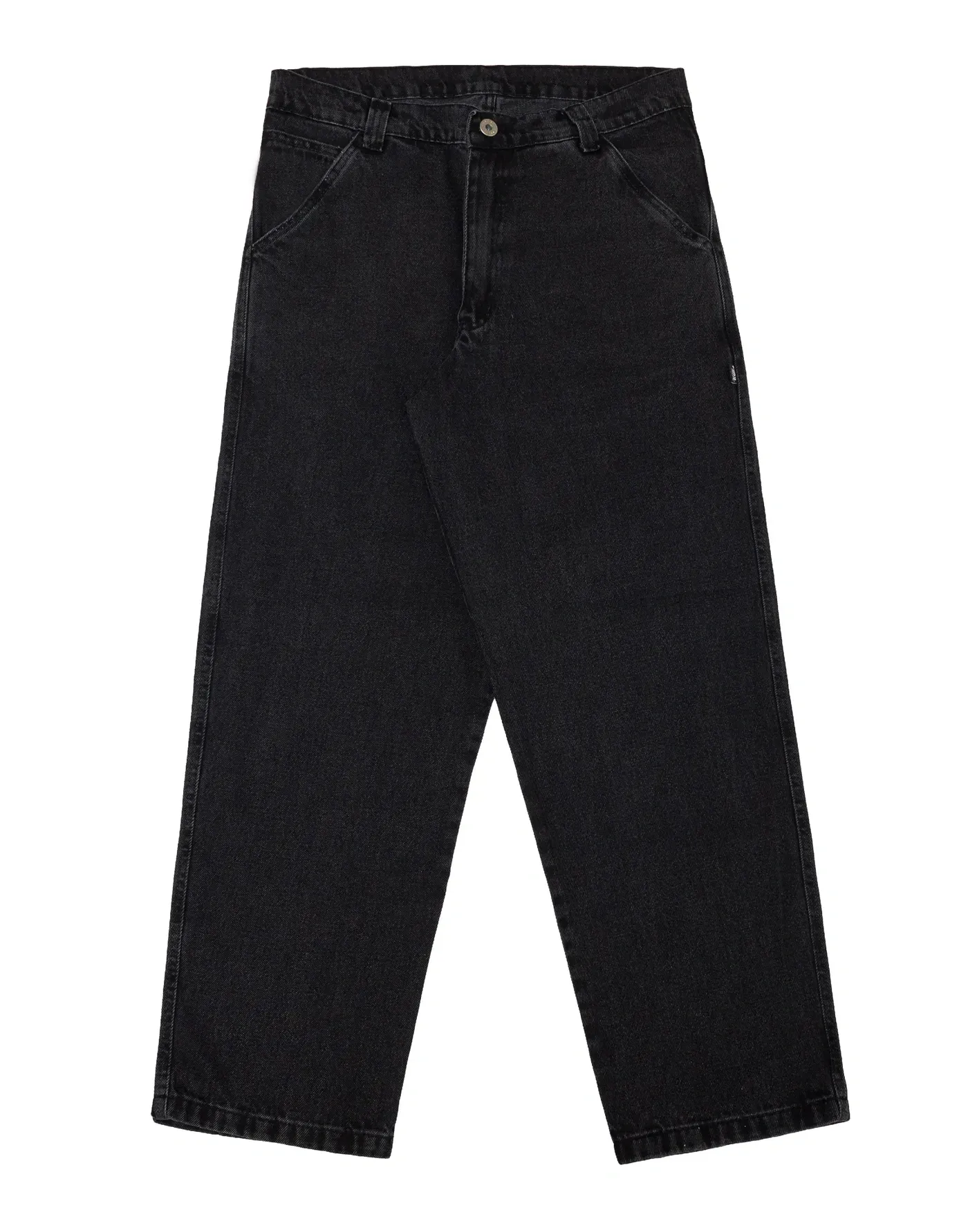 Calça Big Jeans Fire Reta Premium Star Lettering (Black Jeans)