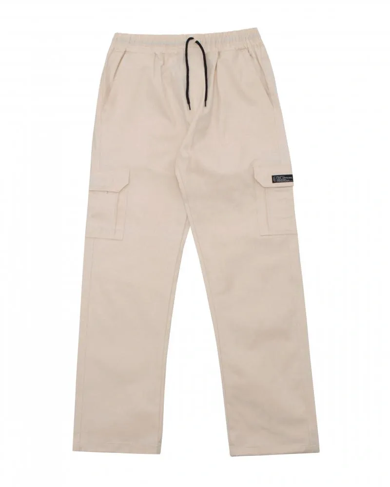 Calça Cargo Sarja Fire Reta (Bege)