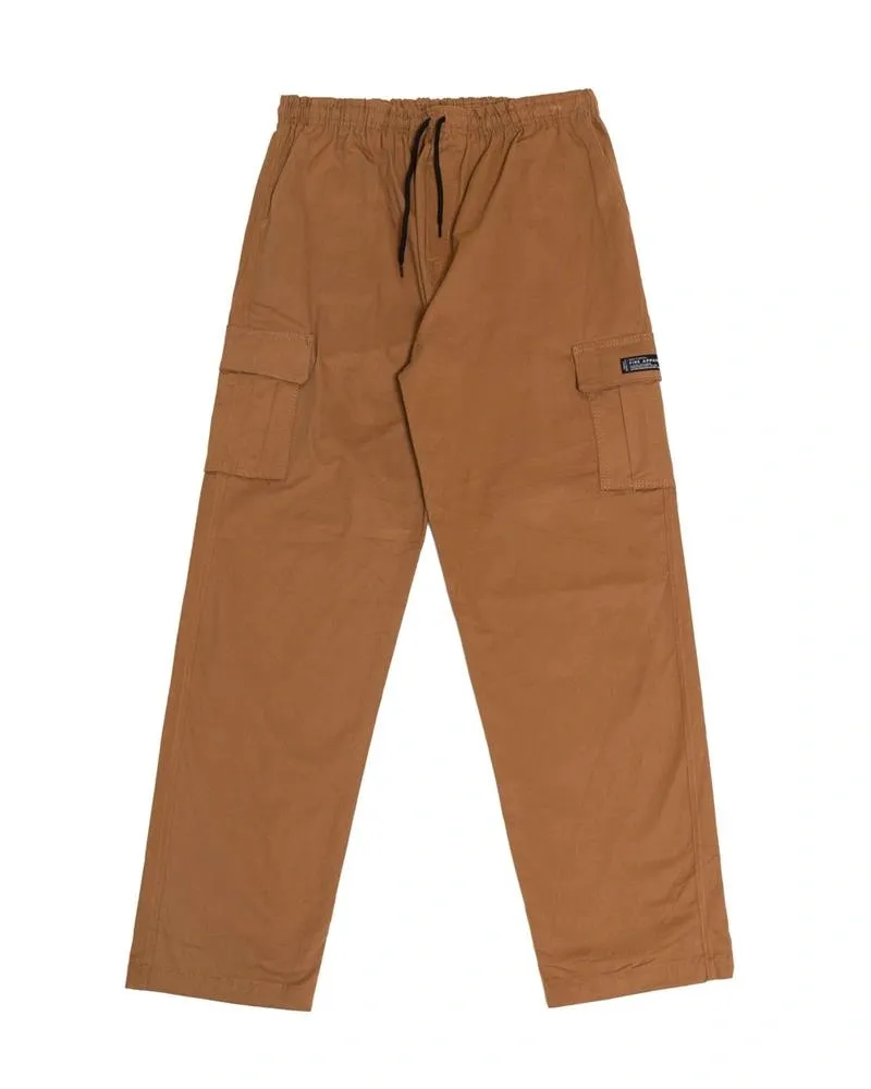 Calça Cargo Sarja Fire Reta (Marrom Claro)