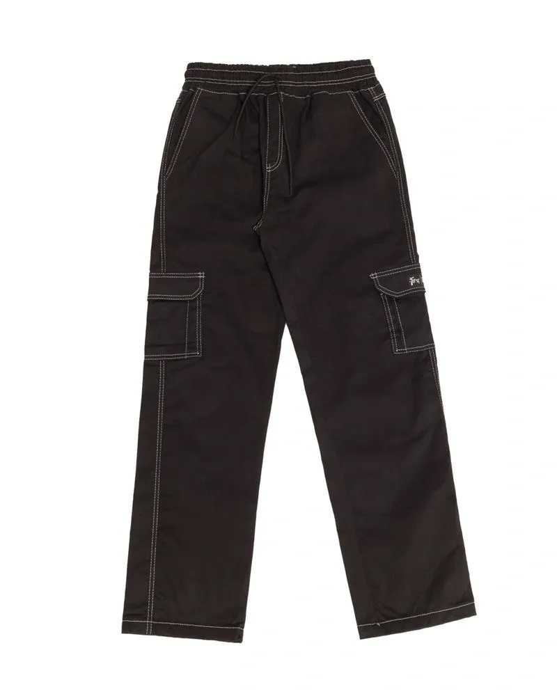 Calça Cargo Sarja Prime Fire Reta Creative Support Crew  (Preta)