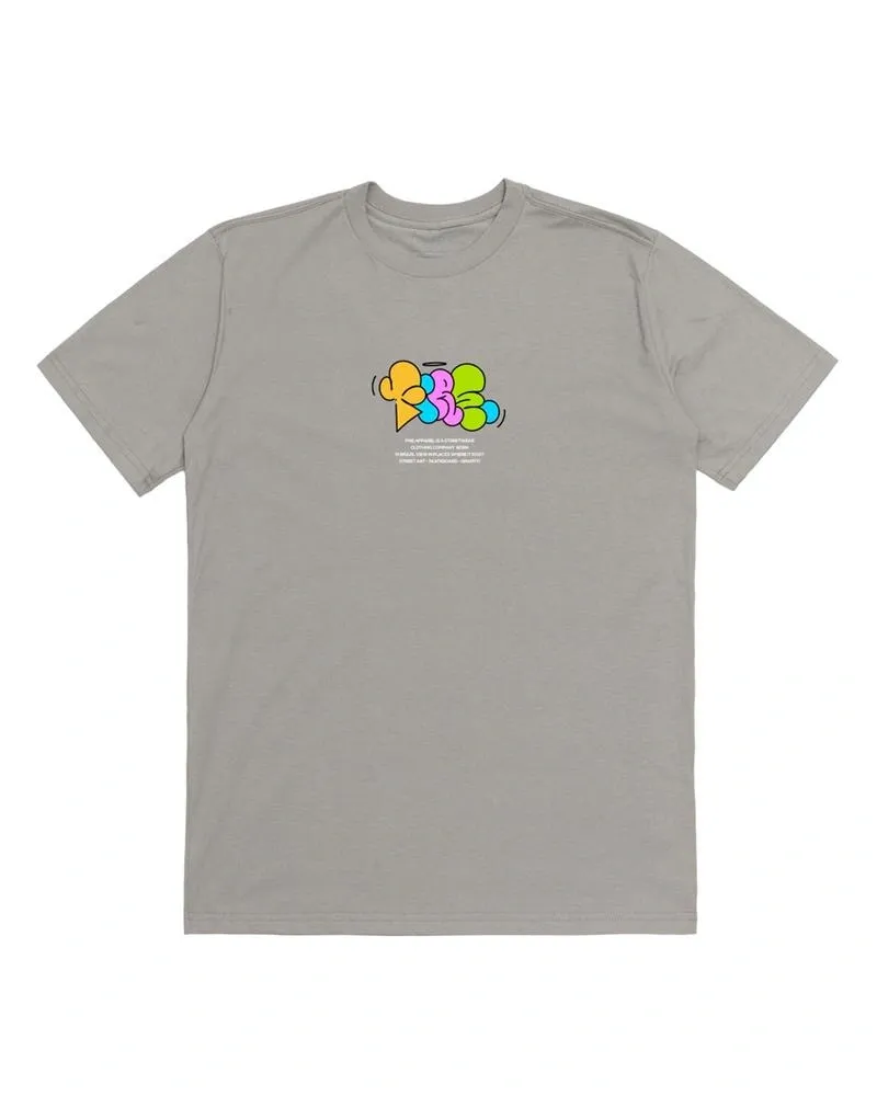 Camiseta Básica Fire Angel Graff Colorful (Cinza)