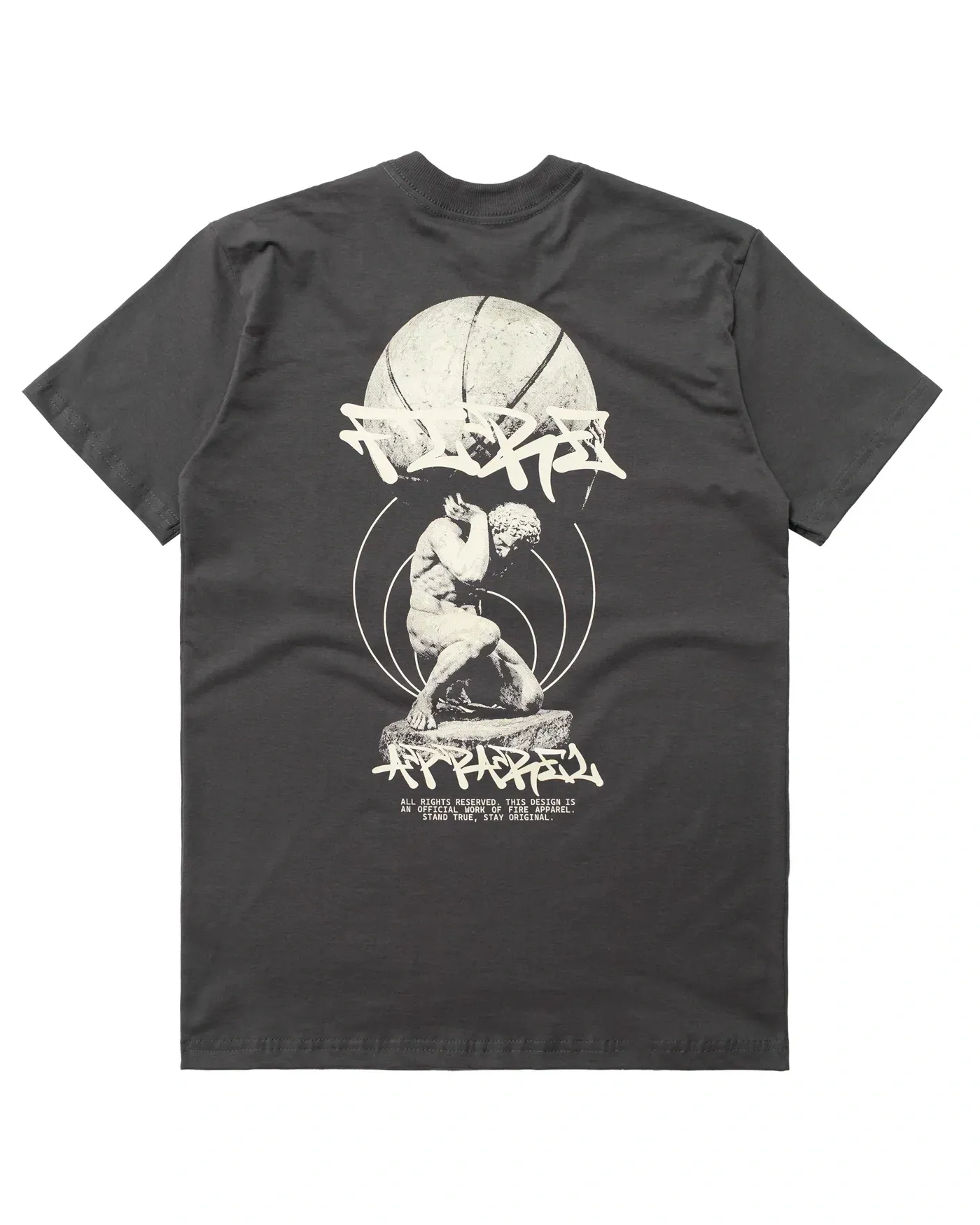 Camiseta Básica Fire Atlas (Chumbo)