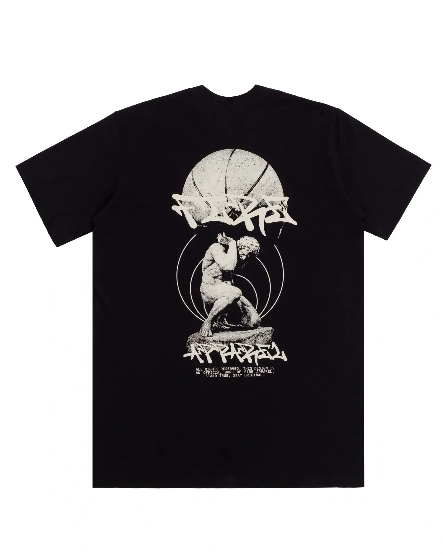 Camiseta Básica Fire Atlas (Preto)