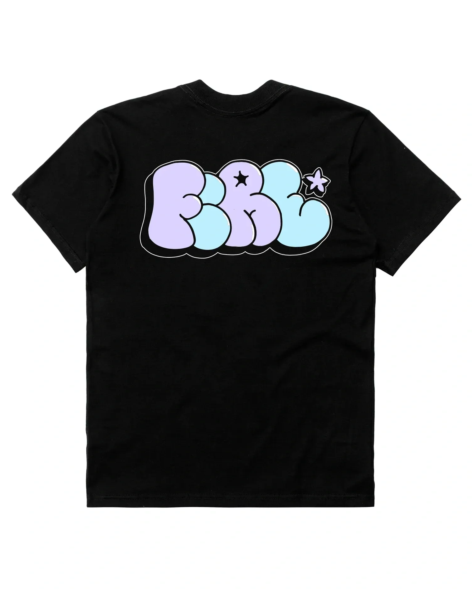 Camiseta Básica Fire Bomb Letters (Preto)