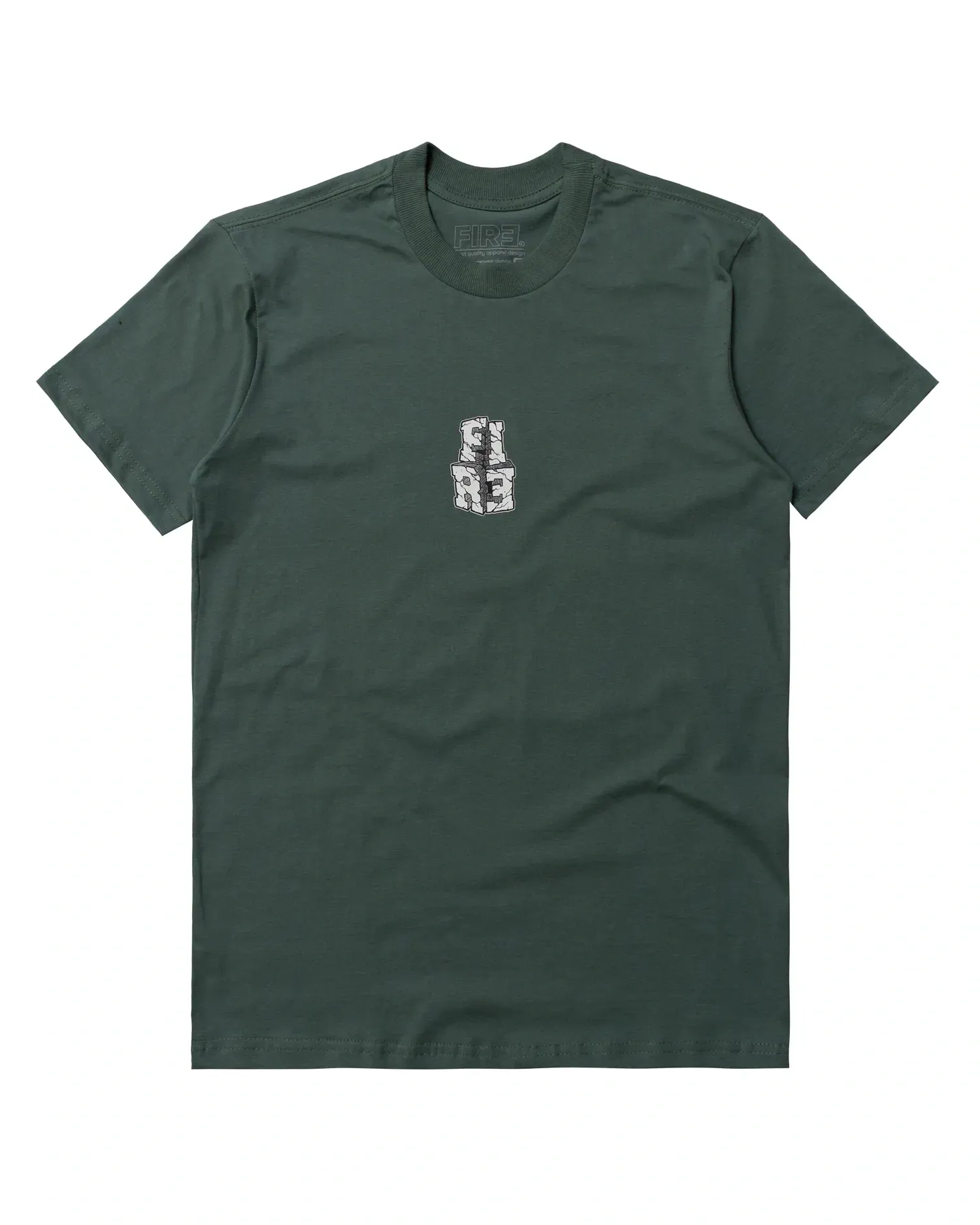 Camiseta Básica Fire College Block (Verde)