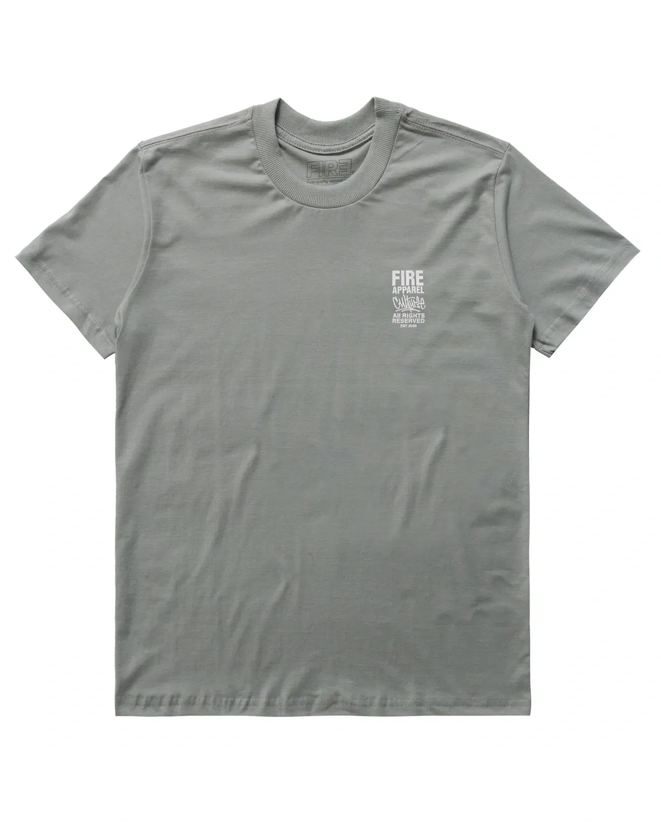 Camiseta Básica Fire Culture (Cinza)