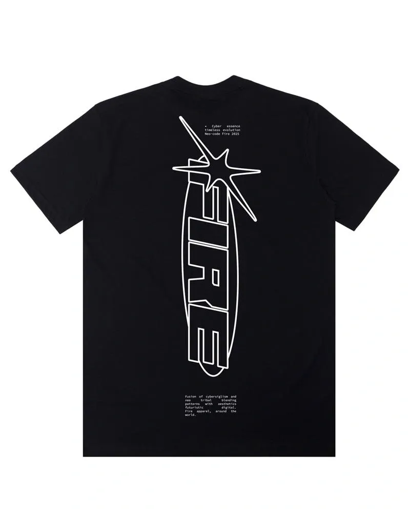 Camiseta Básica Fire Cyber Essence (Preto)