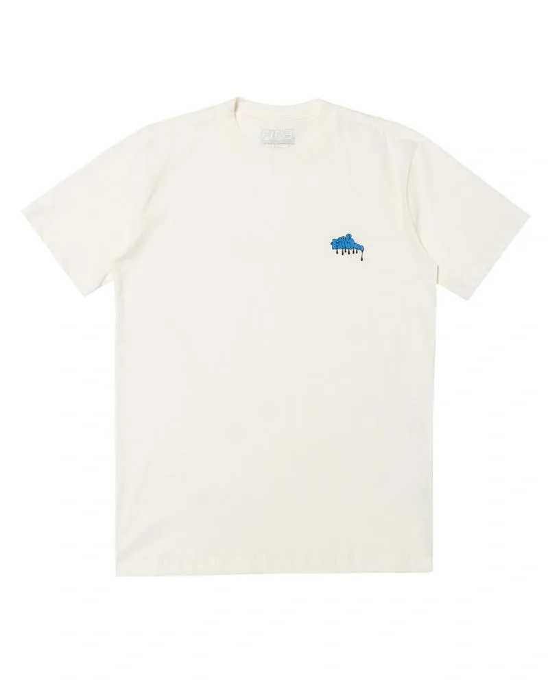Camiseta Básica Fire Dripping Ink (Offwhite)