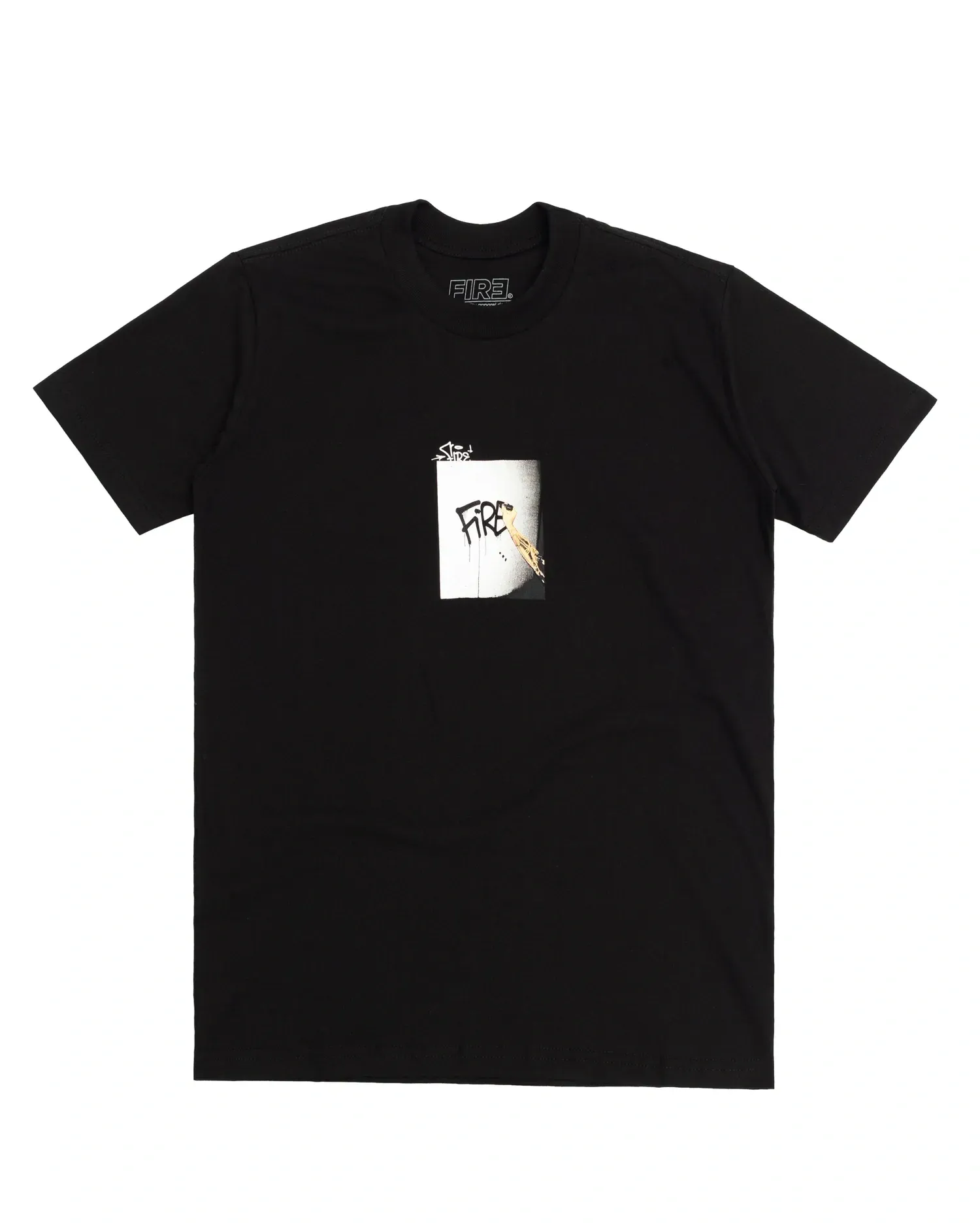 Camiseta Básica Fire Frame Trace (Preto)