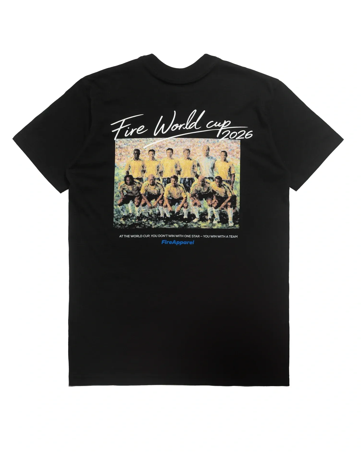 Camiseta Básica Fire Legendary Team "World Cup" (Preto)